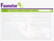 Tablet Screenshot of faunatar.fi